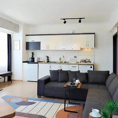 Апартаменты Modern Flat With Sea View 10 Min To Lara Beach Анталья